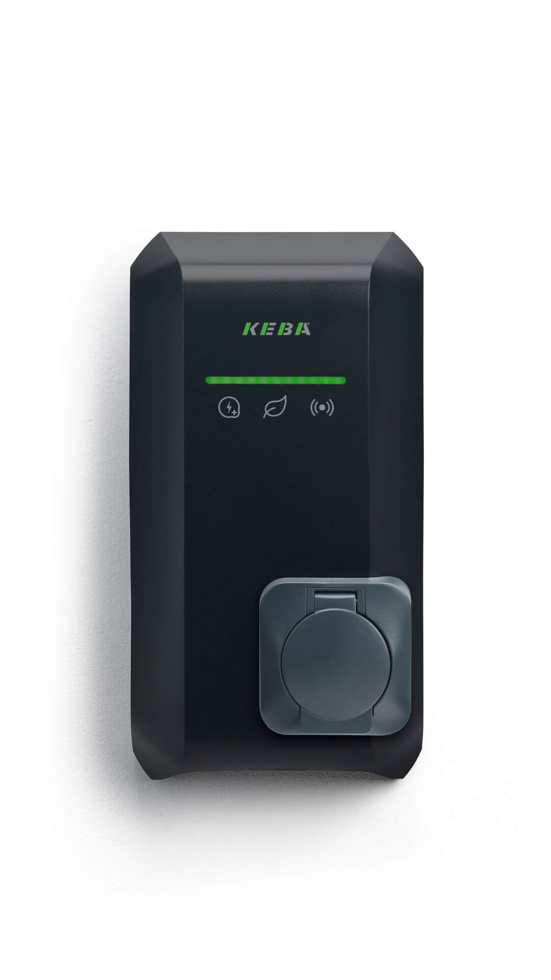 KEBA KeContact P40, 11 kW, Buchse, ME, Schwarz