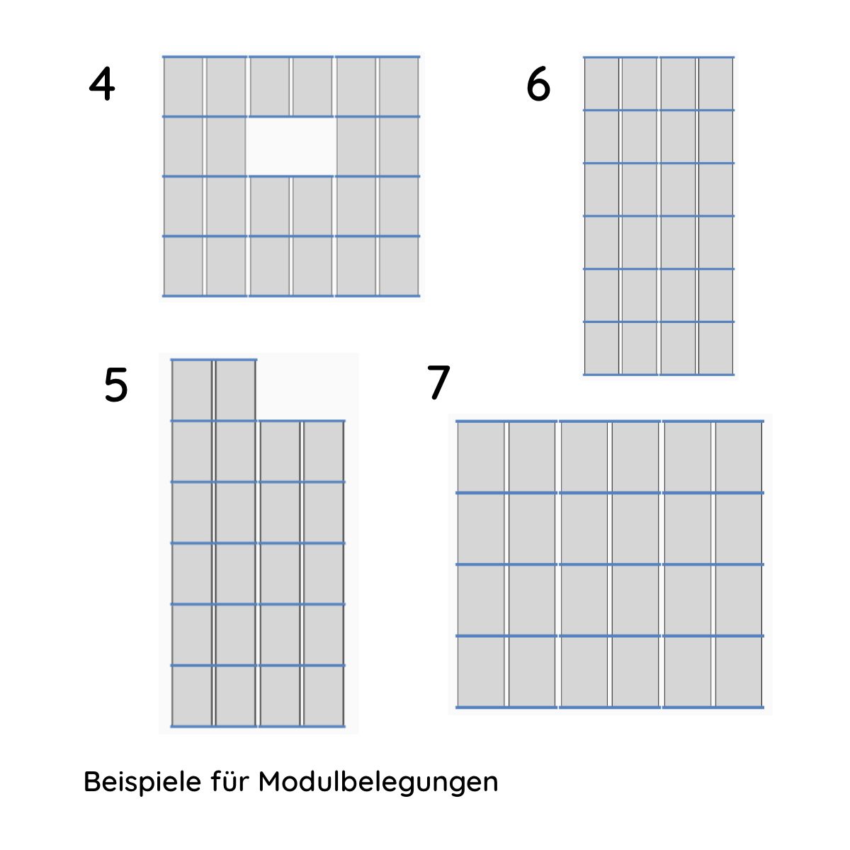 UK package for 20 modules from K2, D-dome, flat roof, black