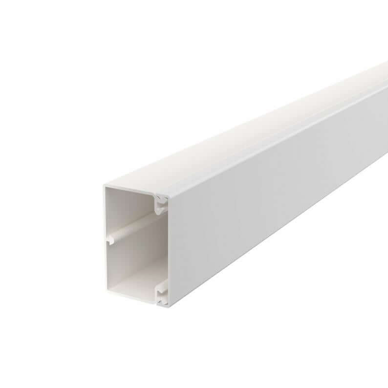 OBO Kabelkanal 40x60 mm, reinweiß, VPE Karton: 16 Stk. x 2 m = 32,0 m