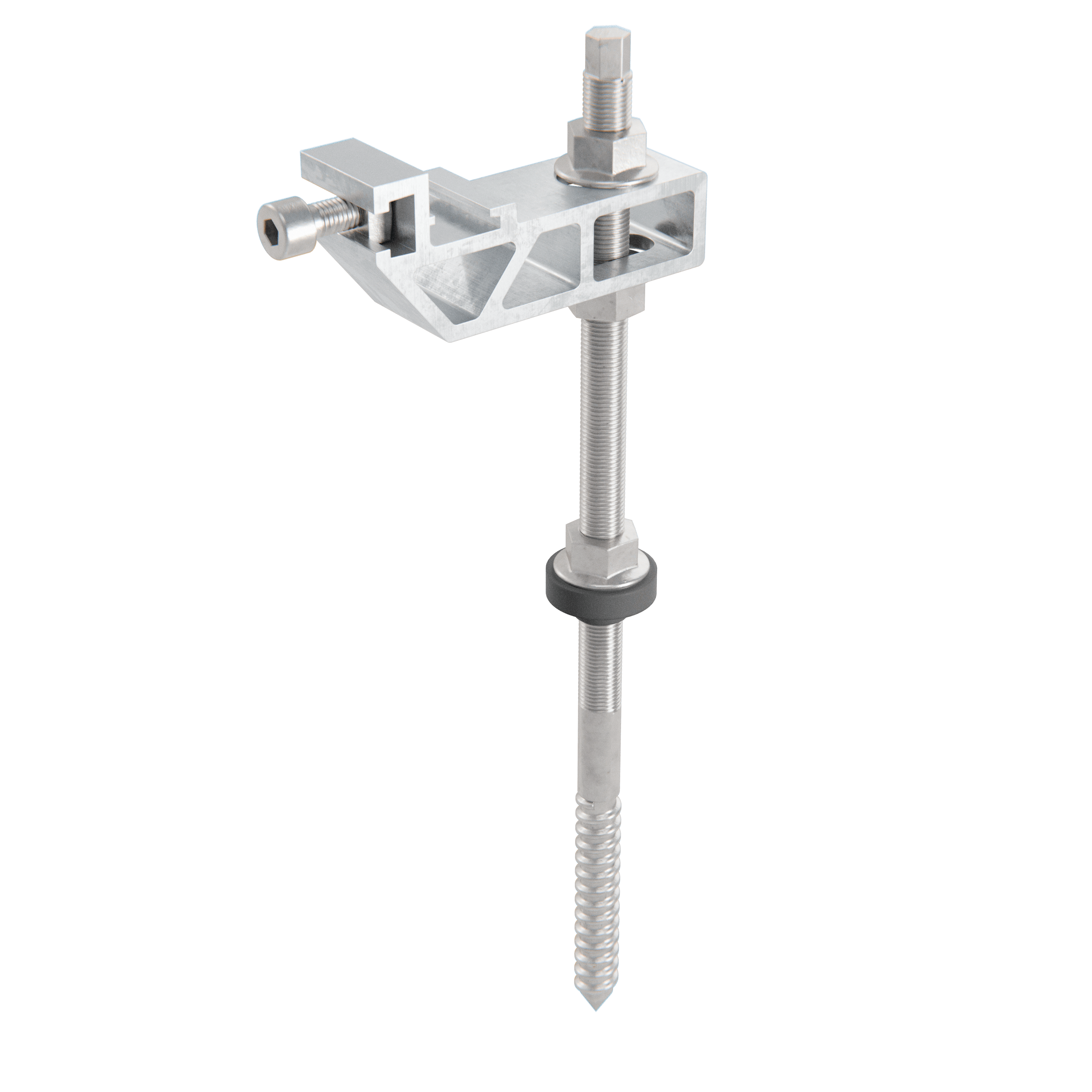 Alumero EasyBOLT Stockschraube M12 x 300 mm mit Schnellmontageplatte