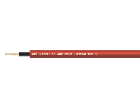 Solarkabel HELUKABEL Solarflex H1Z2Z2-K 10,0 mm² 100m rot