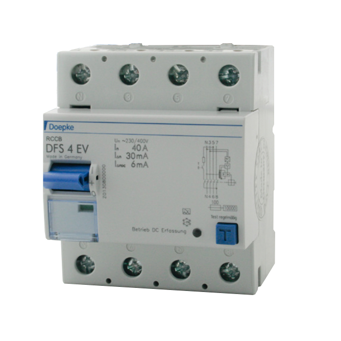 Wallbox RCCB Doepke DFS4 040-4 / 0.03-EV
