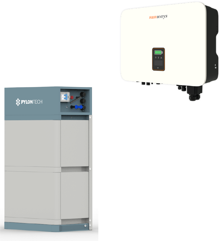 Pylontech Force H2 7,1 kWh mit Sunways Hybrid STH-10KTL-HT