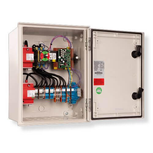 enwitec OVP type I+II for 4 MPP with fire protection switch