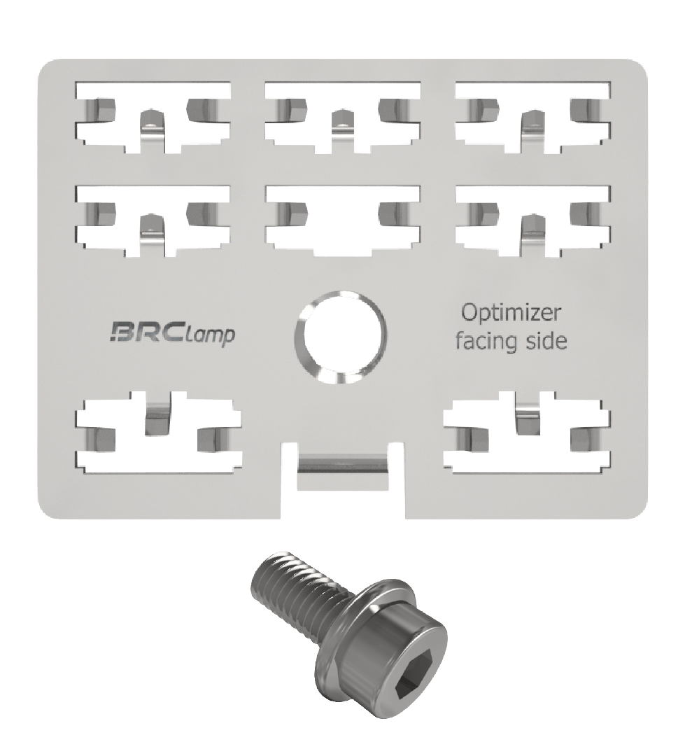 BRC Solar BRClamp stainless steel mounting plate