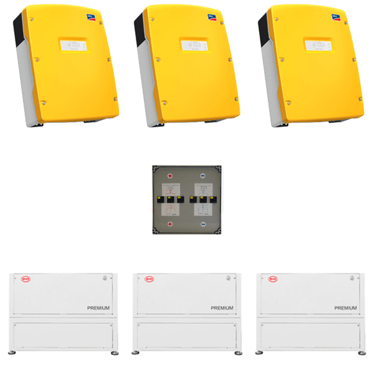 SMA 3-Phasen Paket SI 8.0 & BYD LVL 46 kWh