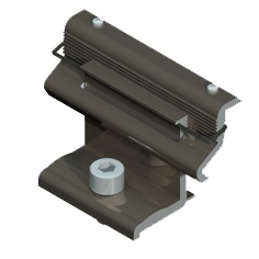 Alumero Abschlussklemme 2.1 Click Schwarz mit Pin, 33-50 mm