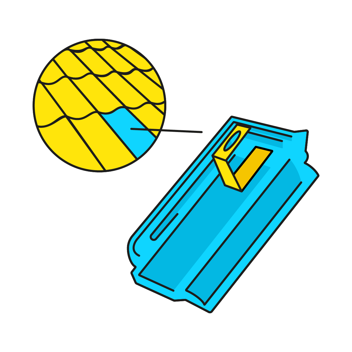 Lehmann Modulhalter Erlus E58 (S), ziegelrot
