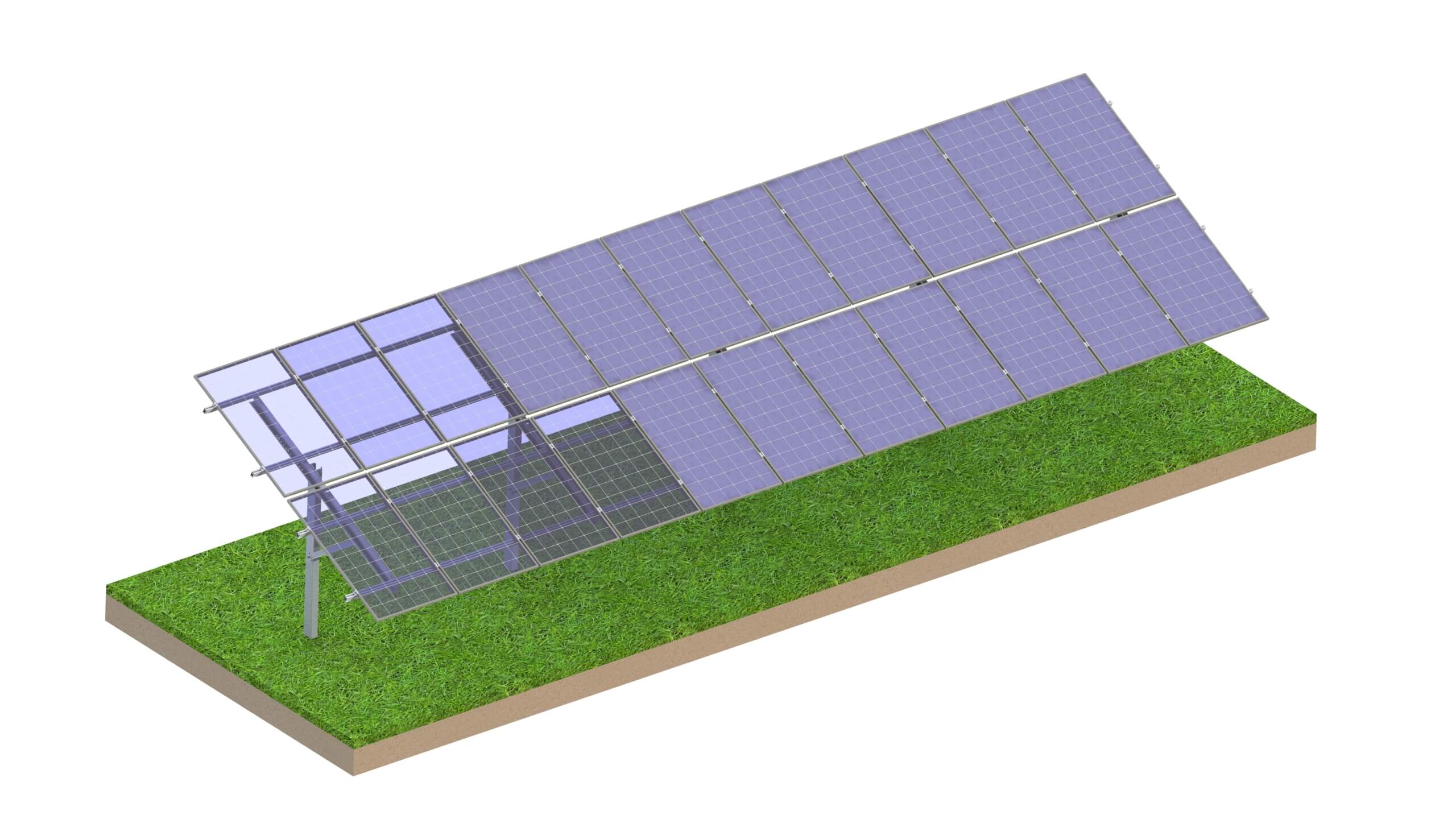 Alumero landscape kit 2x20 concrete ALPIN