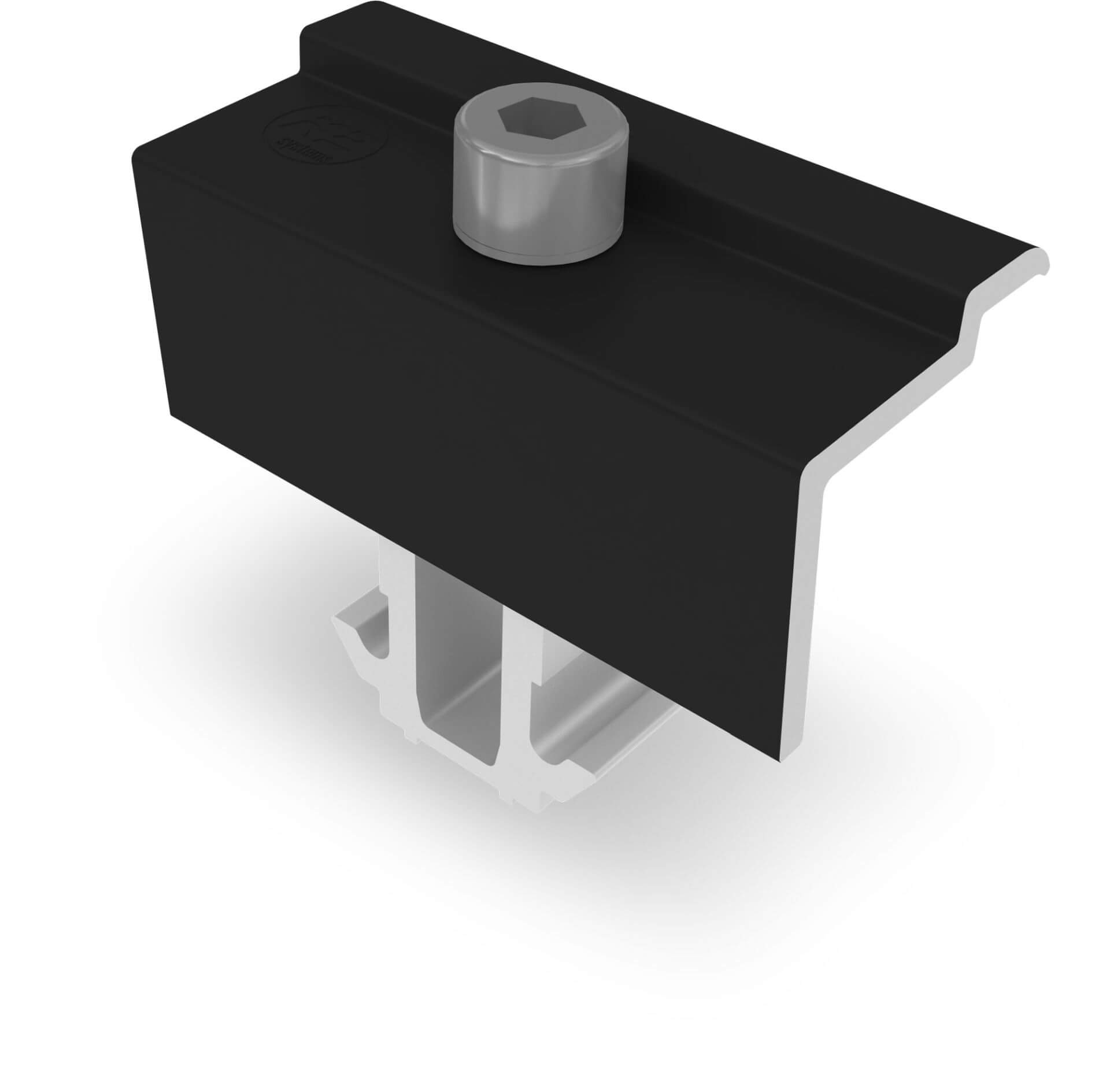 K2 DomeClamp EC Black Set 30-50, module end clamp
