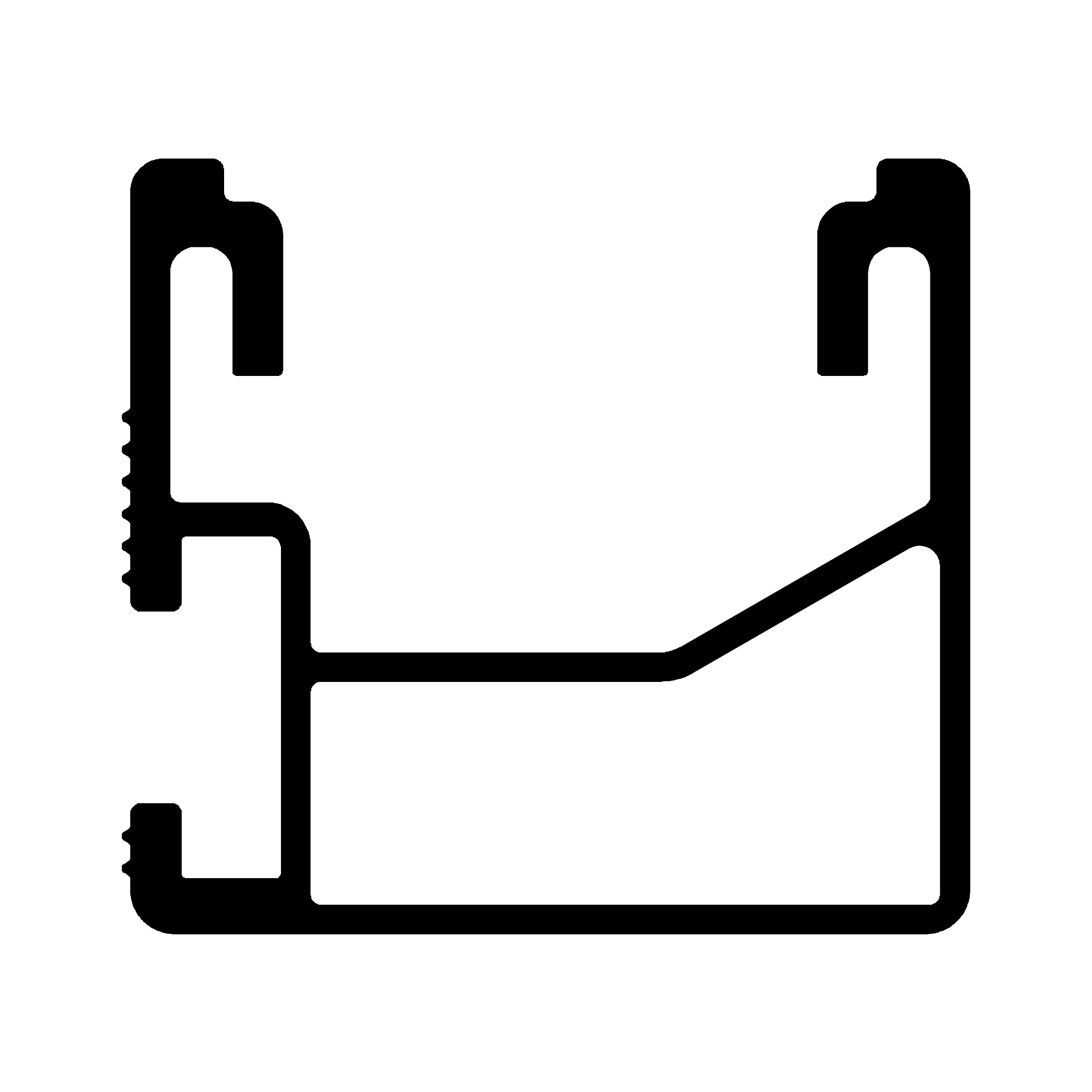 K2 mounting rail SingleRail 36 with 2.40m