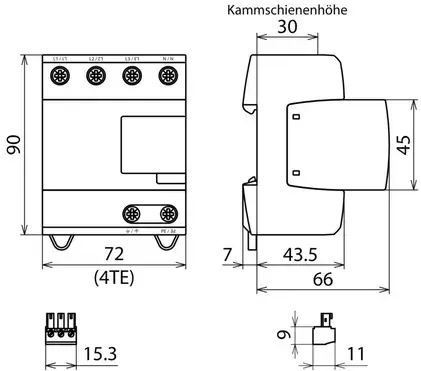 DEHNventil M2 Combined Surge Arrester, Types 1+2+3