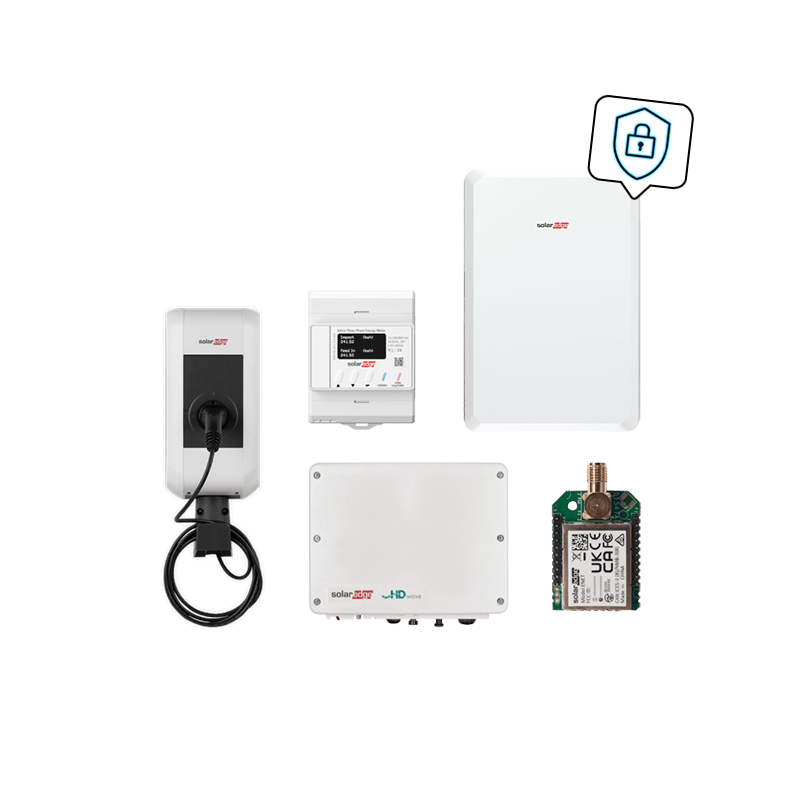 Kombipaket SolarEdge Home Batterie-Hochvolt mit Ladestation und SolarEdge SE5000H-BEN4