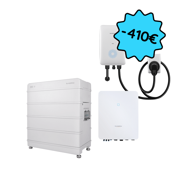 Sungrow 3-phase solution with 8 kVA inverter, EV charger and 12.8 kWh storage