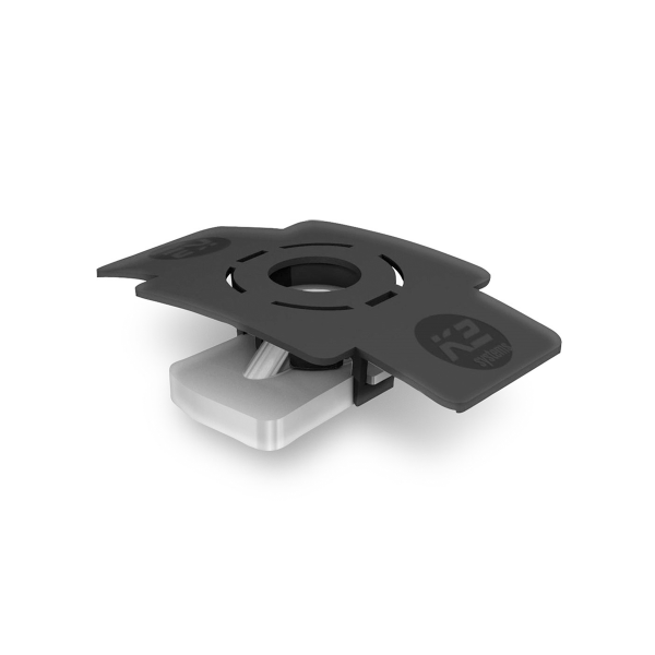 K2 insert nut with mounting clip, stainless steel