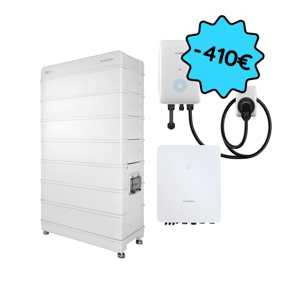 Sungrow 3-phase solution with 8 kVA inverter, EV charger and 19.2 kWh storage