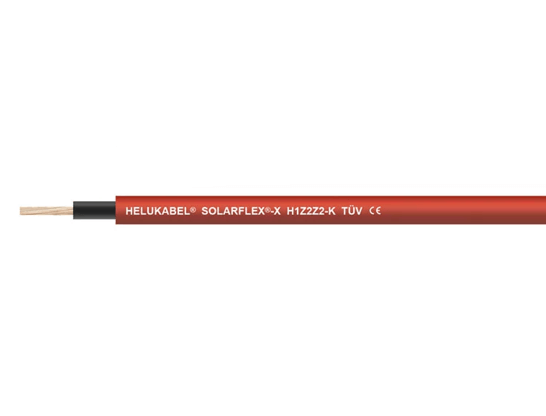 Solar cable HELUKABEL Solarflex H1Z2Z2-K 6.0 mm² 100m red