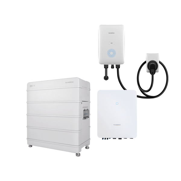 Sungrow 3-phase solution with 5 kVA inverter, EV charger and 12.8 kWh storage