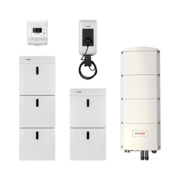 SolarEdge Home combined package with charging station, SE8K-RWB48 and 23 kWh