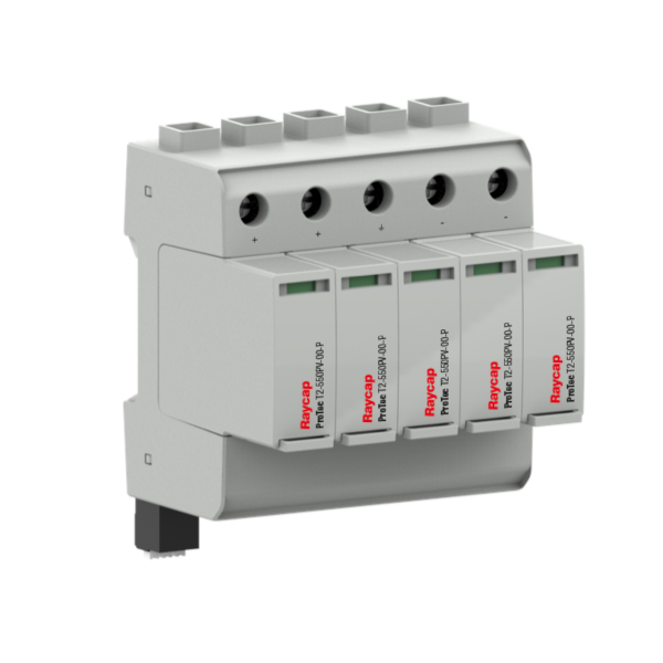 Raycap DC overvoltage protection DIN rail type II for 2 MPPT