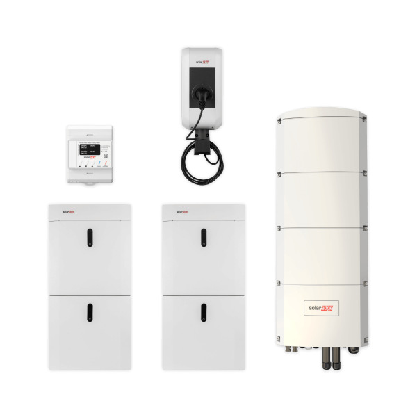 SolarEdge Home combined package with charging station, SE10K-RWB48 and 18.4 kWh