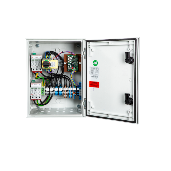 enwitec OVP type I+II for 2 MPP with fire protection switch
