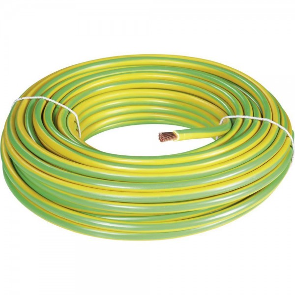4mm earth cable 100m bonding cable single core green yellow 
